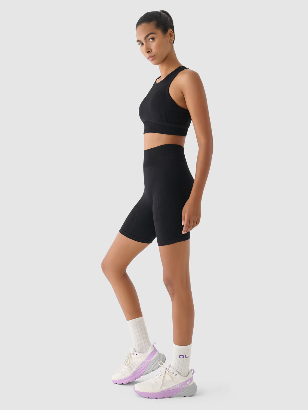 Legginsy kolarki treningowe bezszwowe 4F x Anna Lewandowska