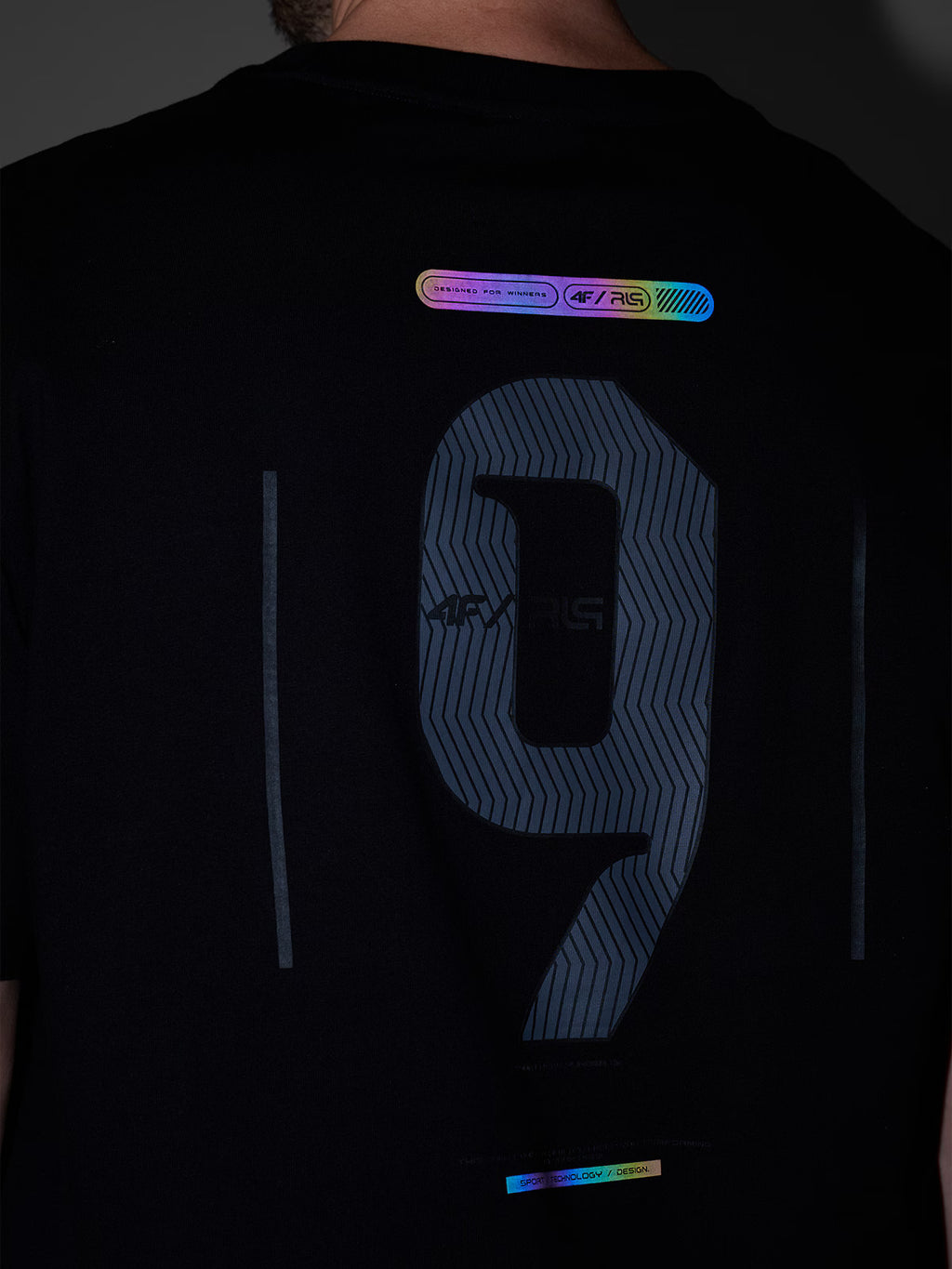 T-shirt loose z nadrukiem męski 4F x Robert Lewandowski