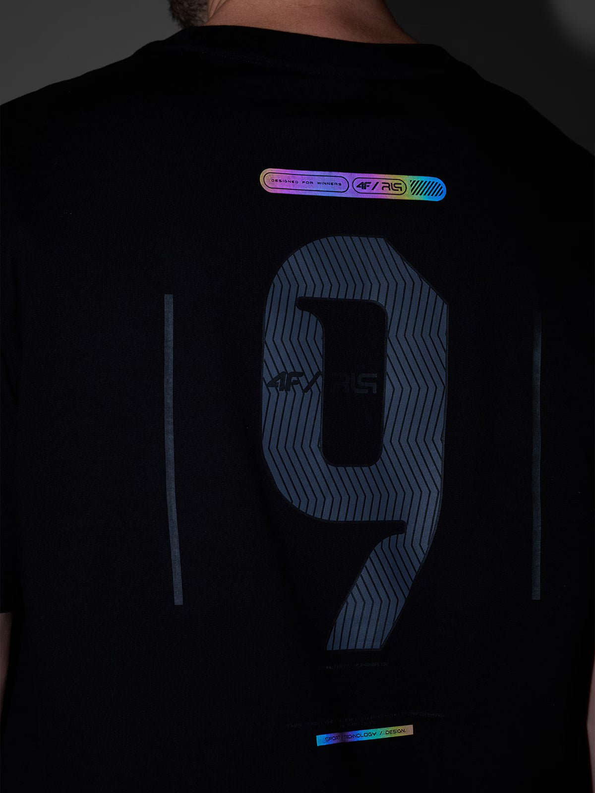 T-shirt loose z nadrukiem męski 4F x Robert Lewandowski