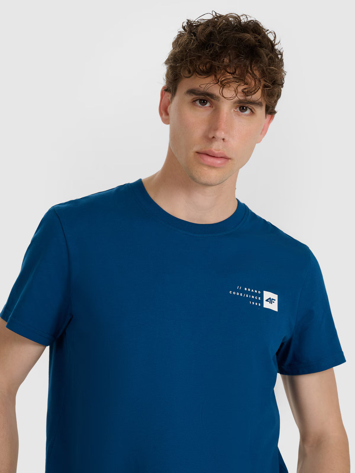 T-shirt regular z nadrukiem męski
