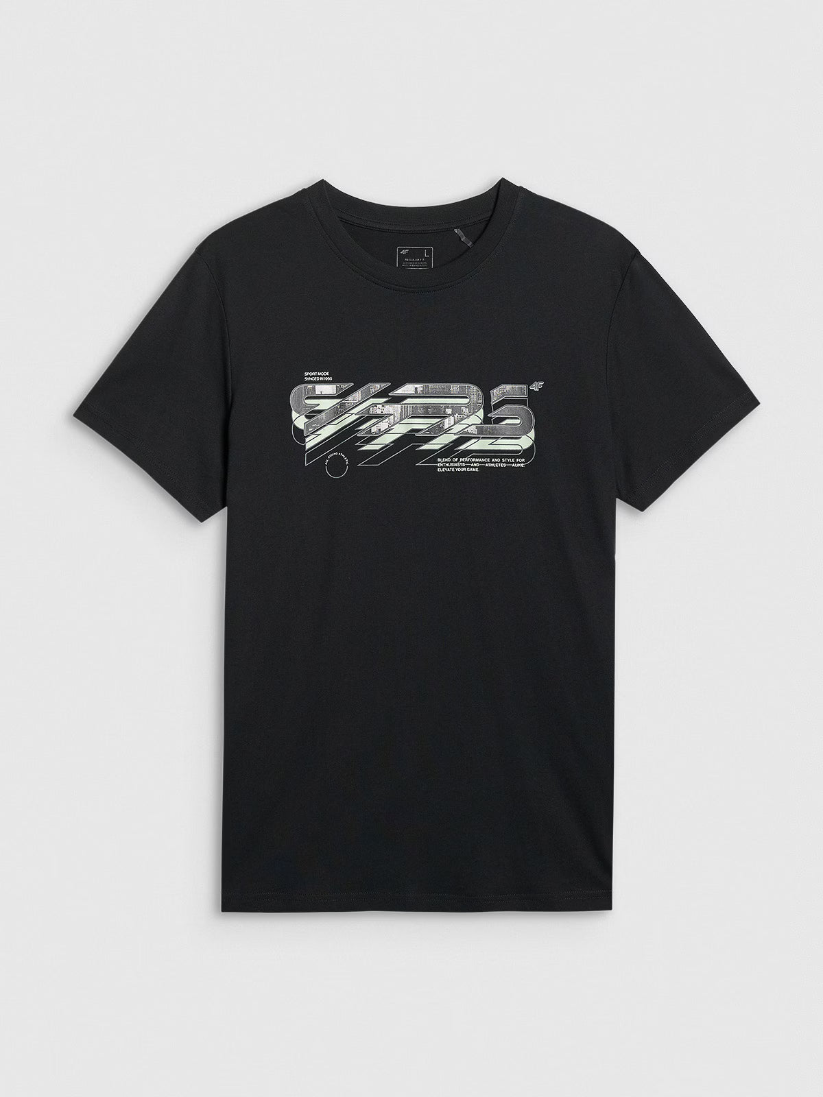 T-shirt regular z nadrukiem męski