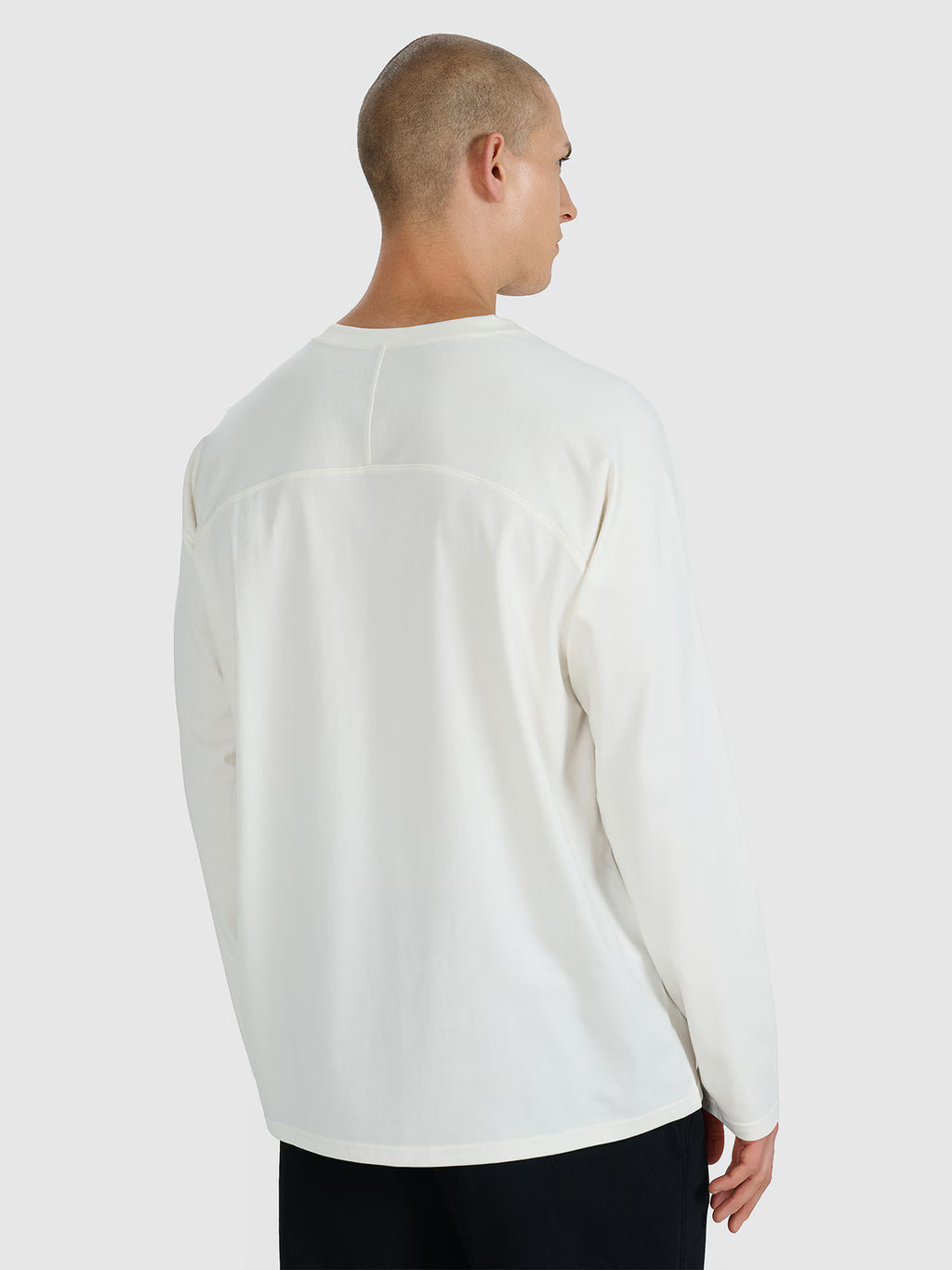 Longsleeve oversize gładki męski