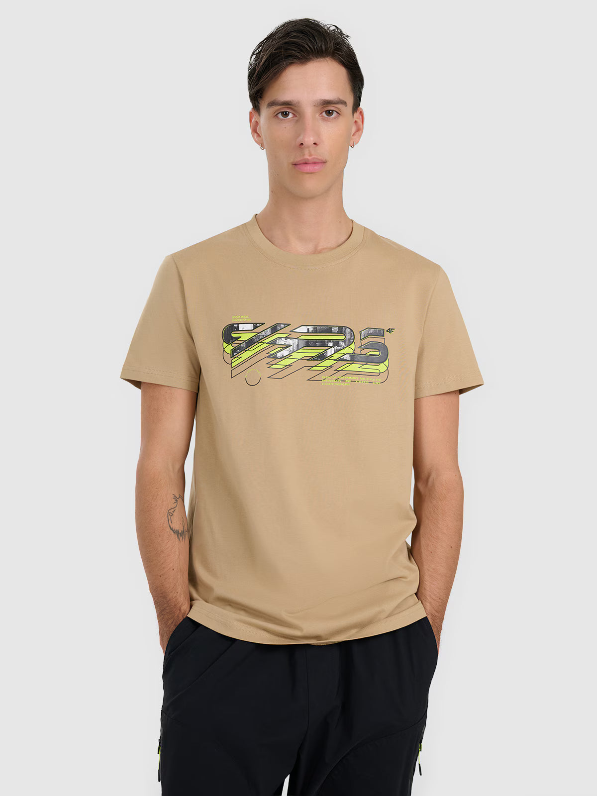 T-shirt regular z nadrukiem męski
