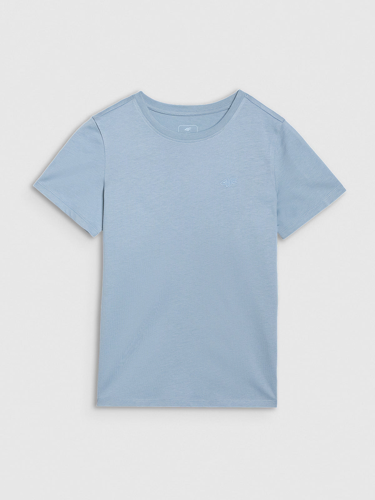 T-shirt regular gładki dziewczęcy