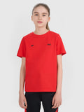 T-shirt regular z nadrukiem dziecięcy 4F JUNIOR x Robert Lewandowski