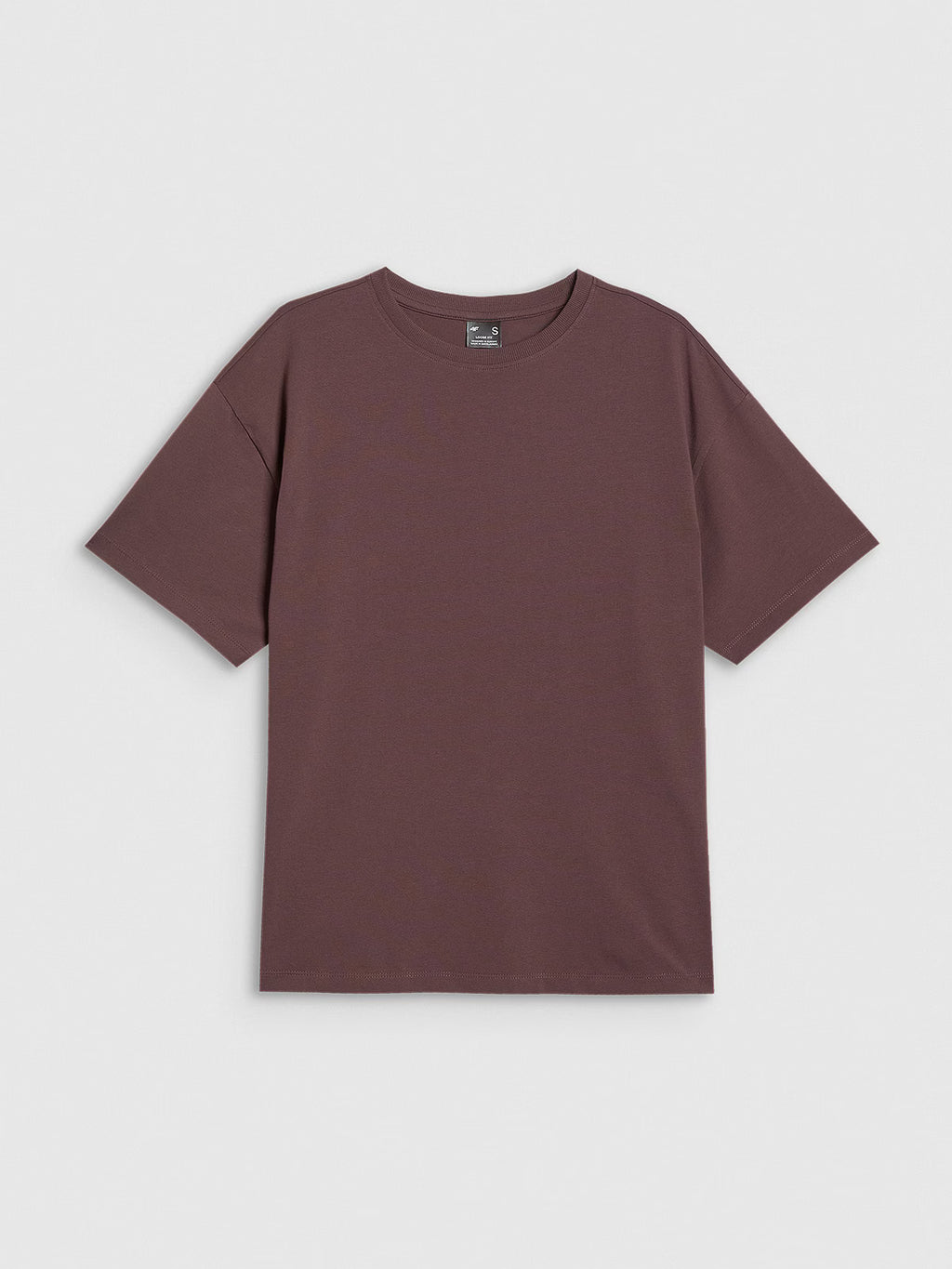 T-shirt loose gładki damski