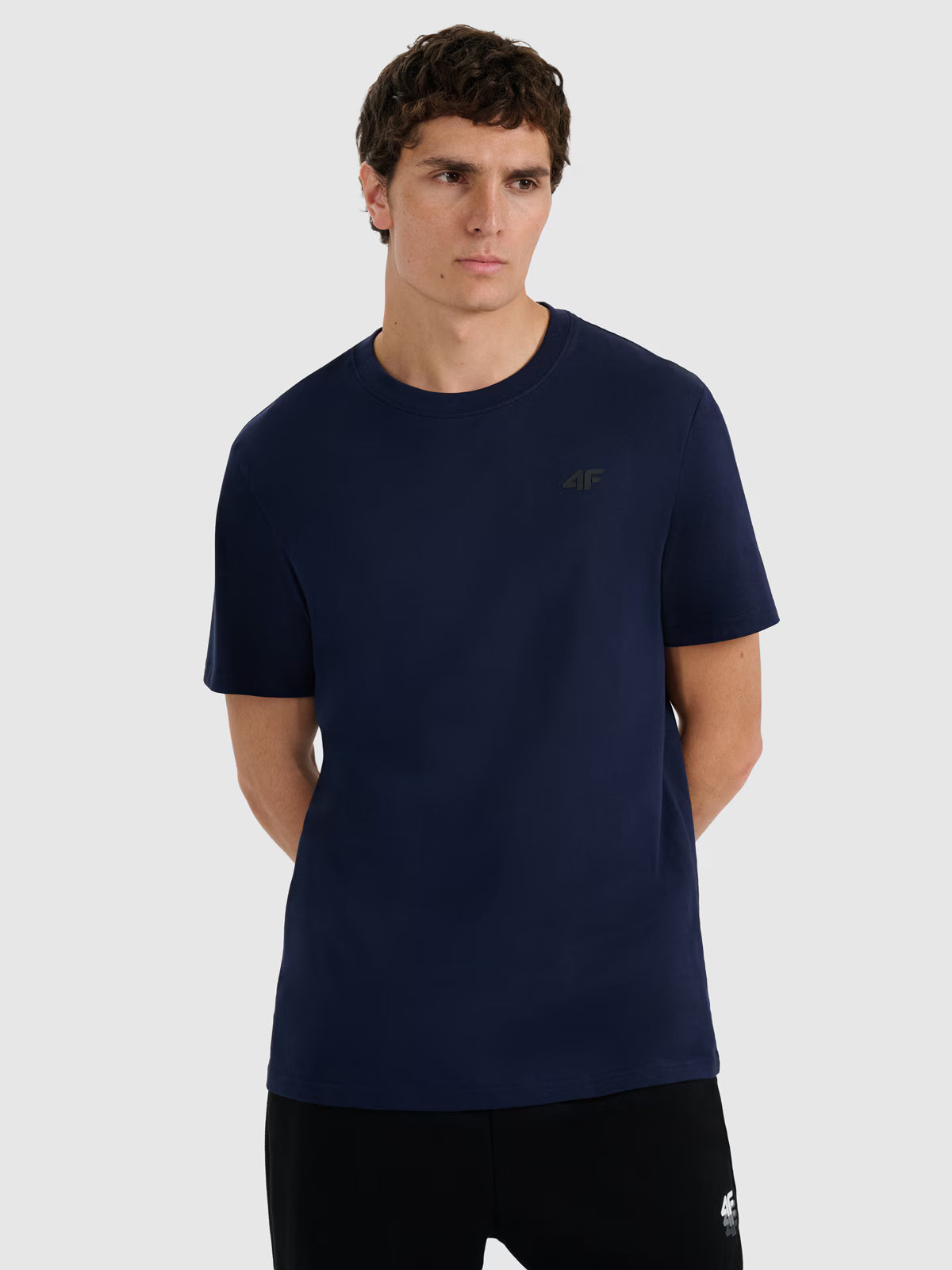 T-shirt regular gładki męski