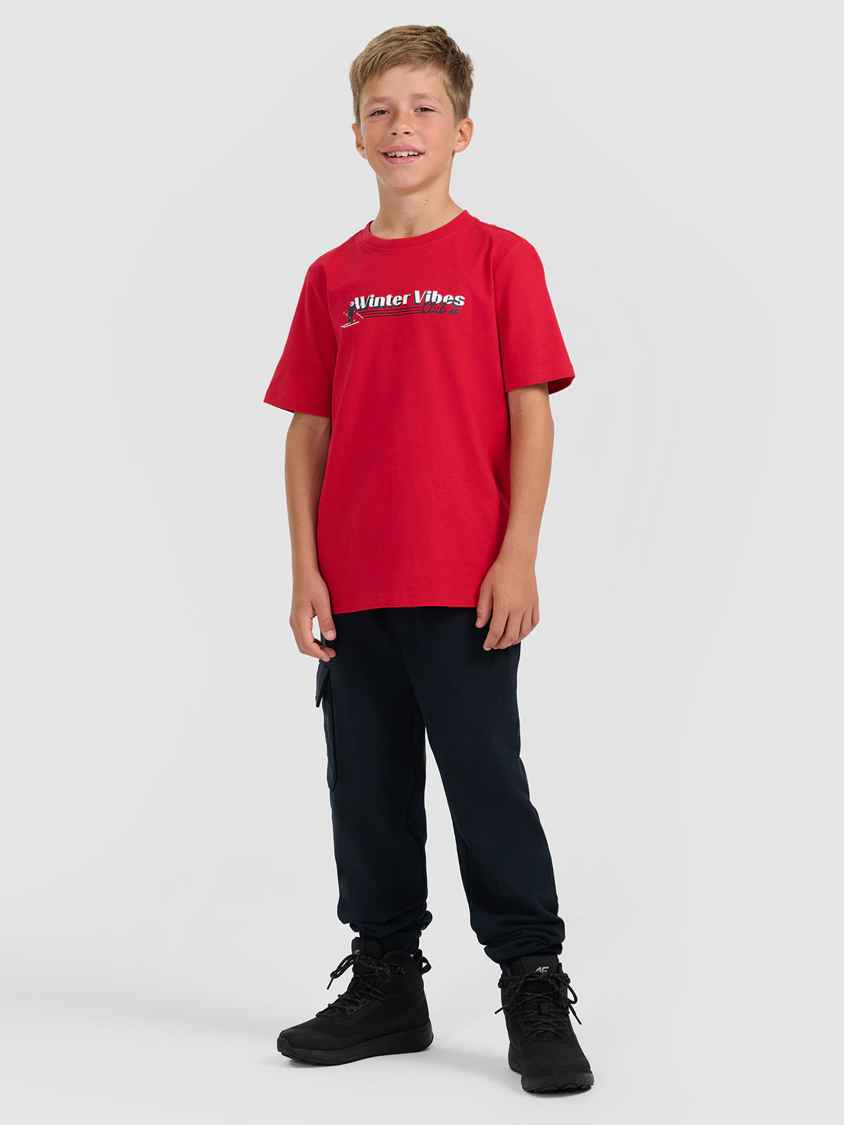 T-shirt regular z nadrukiem chłopięcy