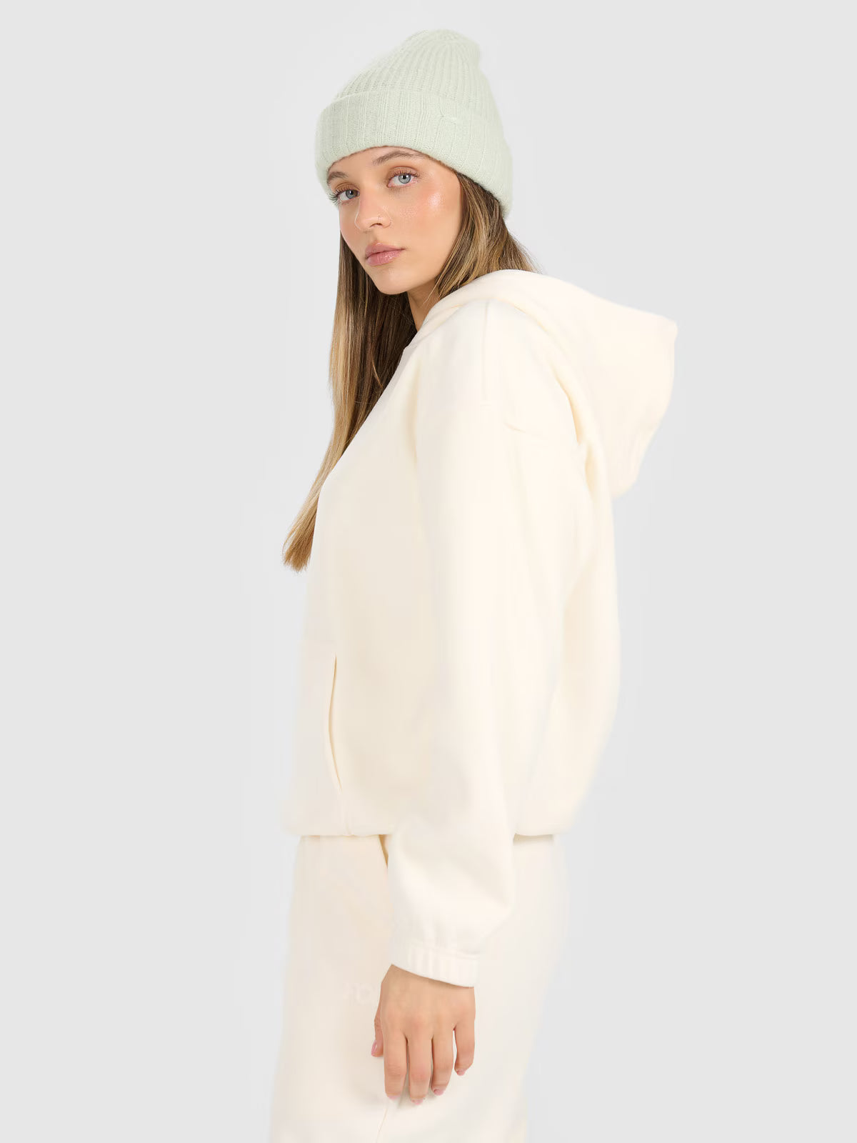 Polar loose z kapturem damski