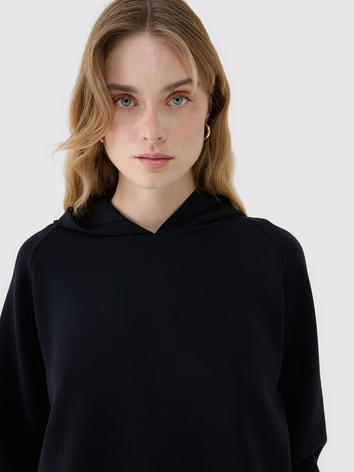 Bluza dresowa nierozpinana z modalem damska
