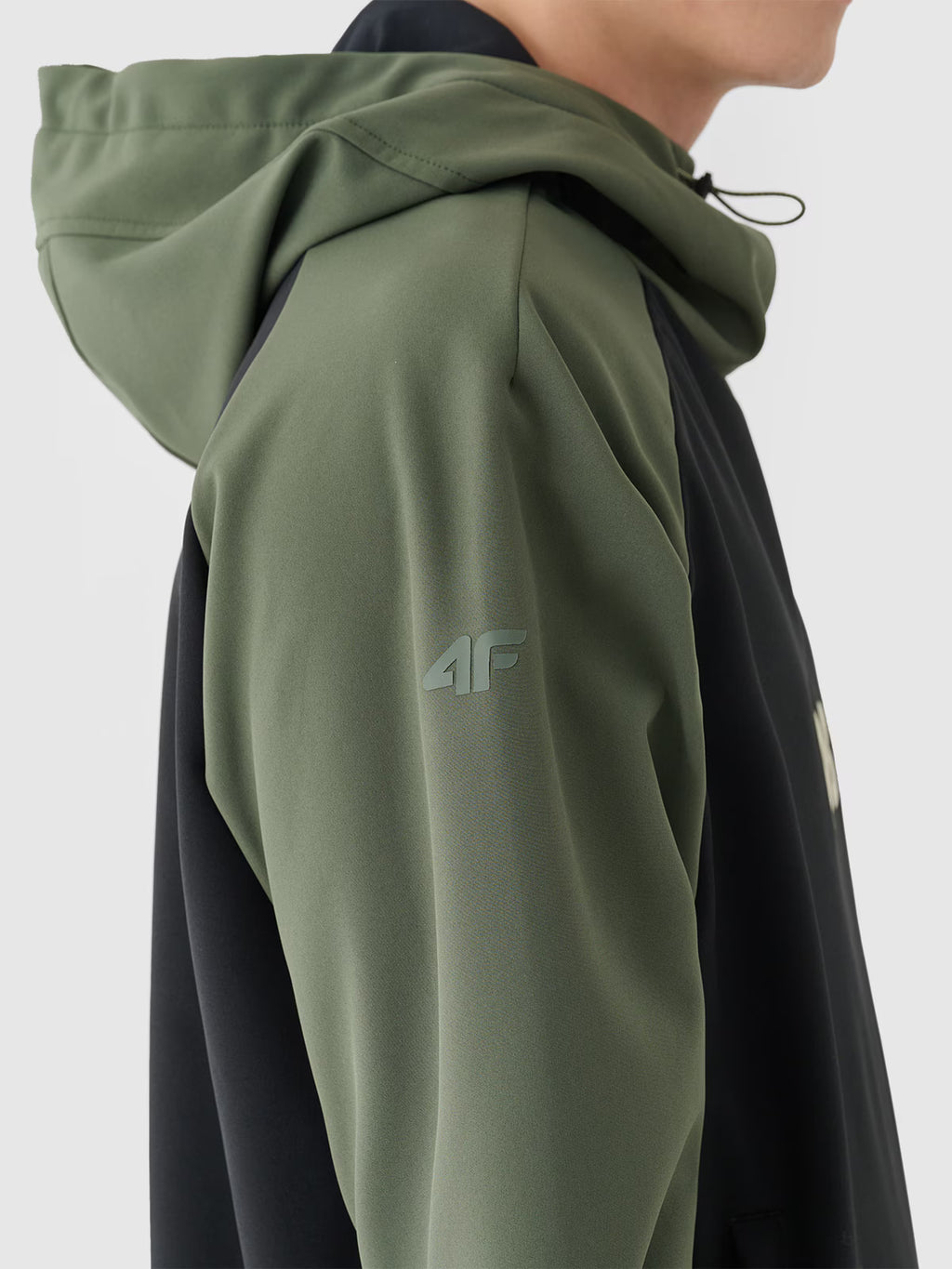 Długa bluza snowboardowa z softshellu membrana 5000 męska