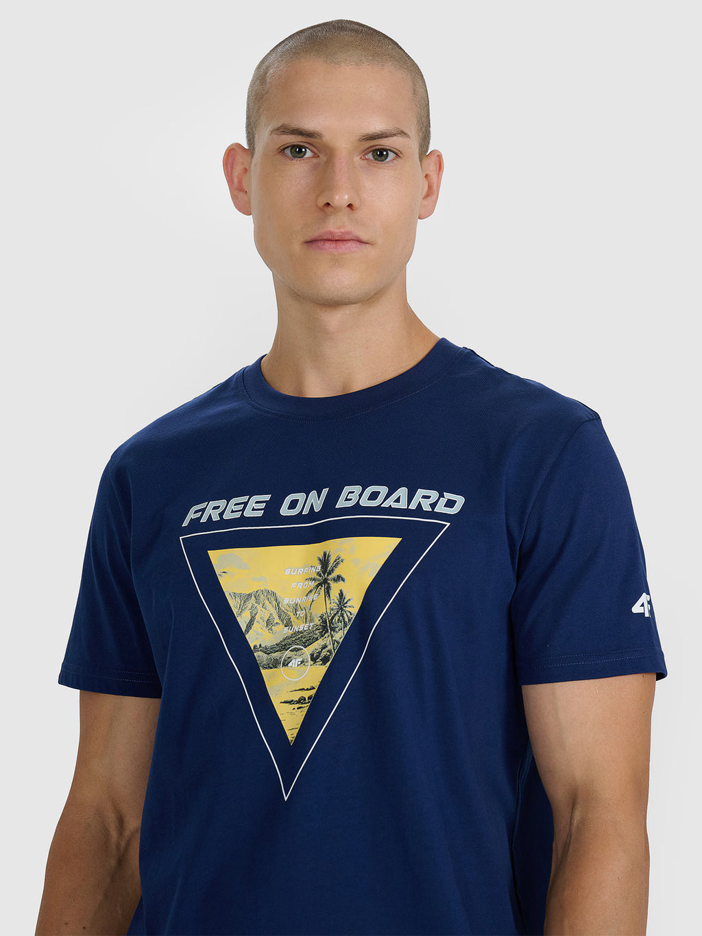 T-shirt regular z nadrukiem męski
