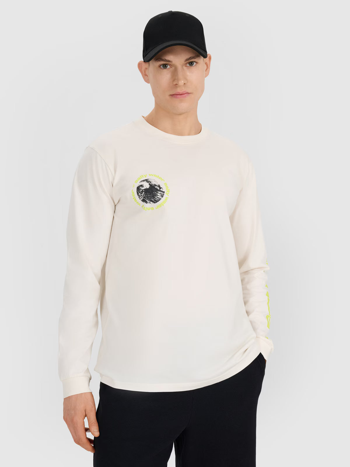 Longsleeve regular z nadrukiem męski