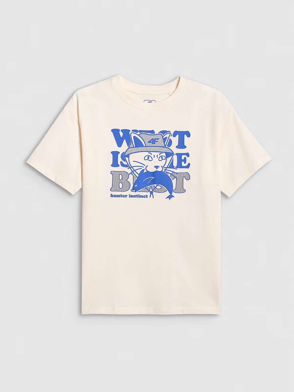 T-shirt loose z nadrukiem chłopięcy