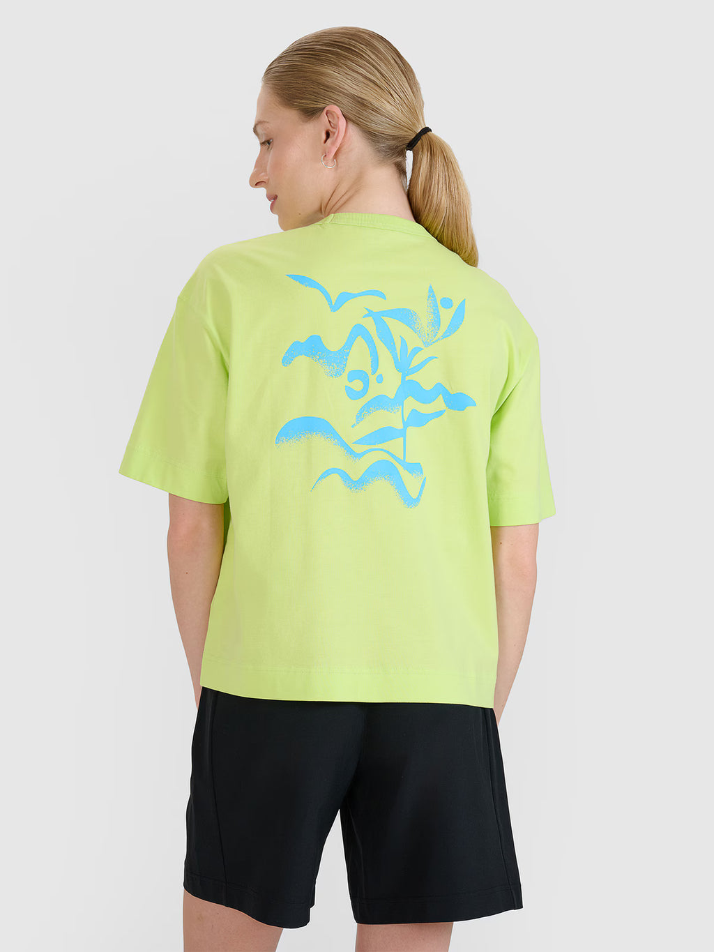 T-shirt regular z nadrukiem damski