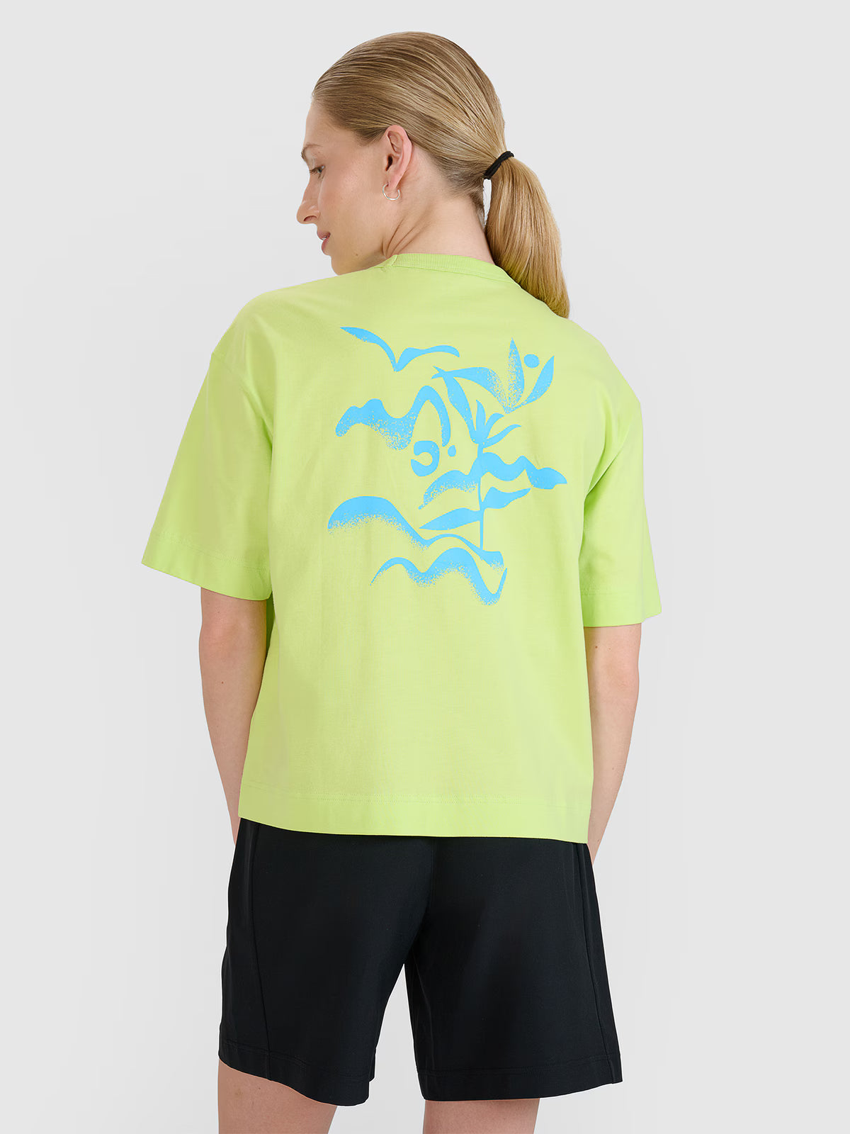 T-shirt regular z nadrukiem damski