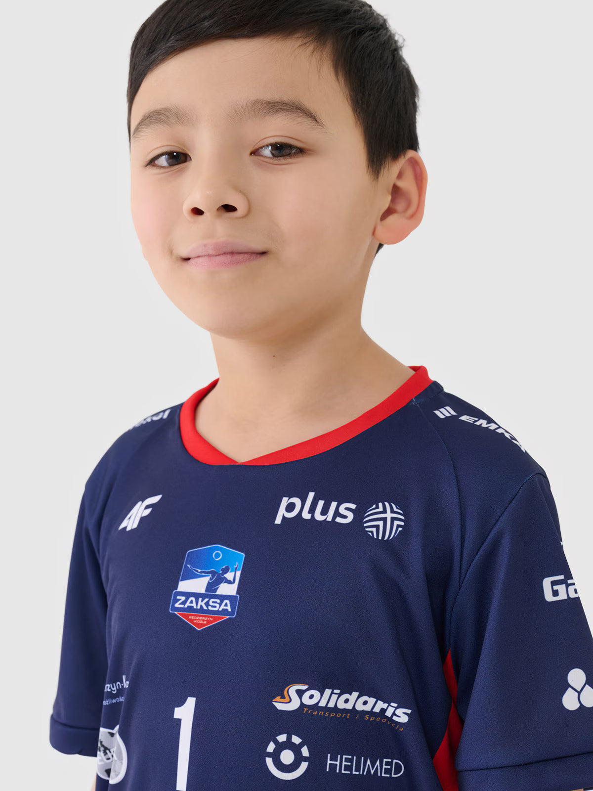 Koszulka meczowa replika domowa z sezonu 2024/2025 dziecięca 4F x Zaksa Kędzierzyn-Koźle - Kurek