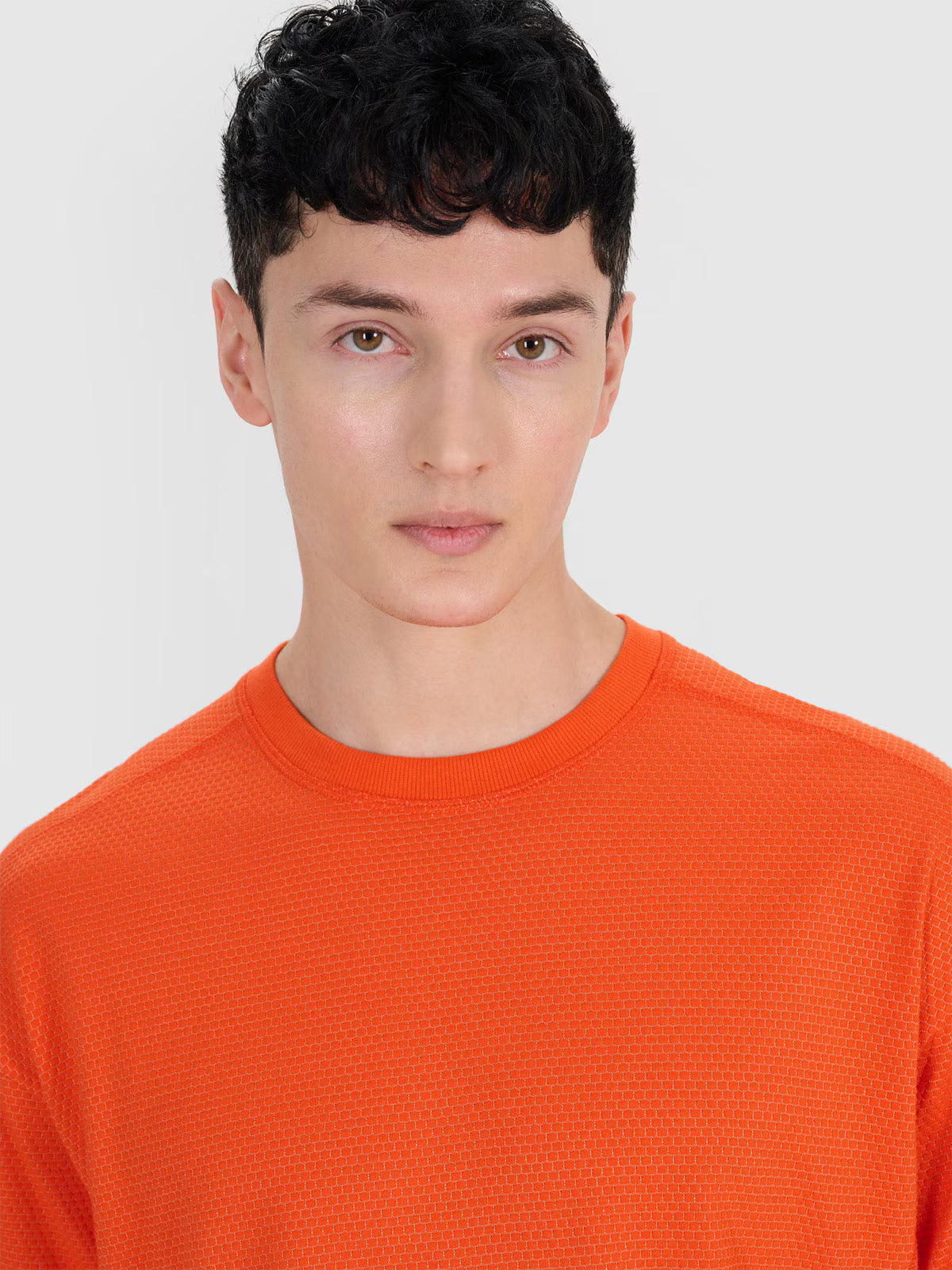 T-shirt oversize gładki męski