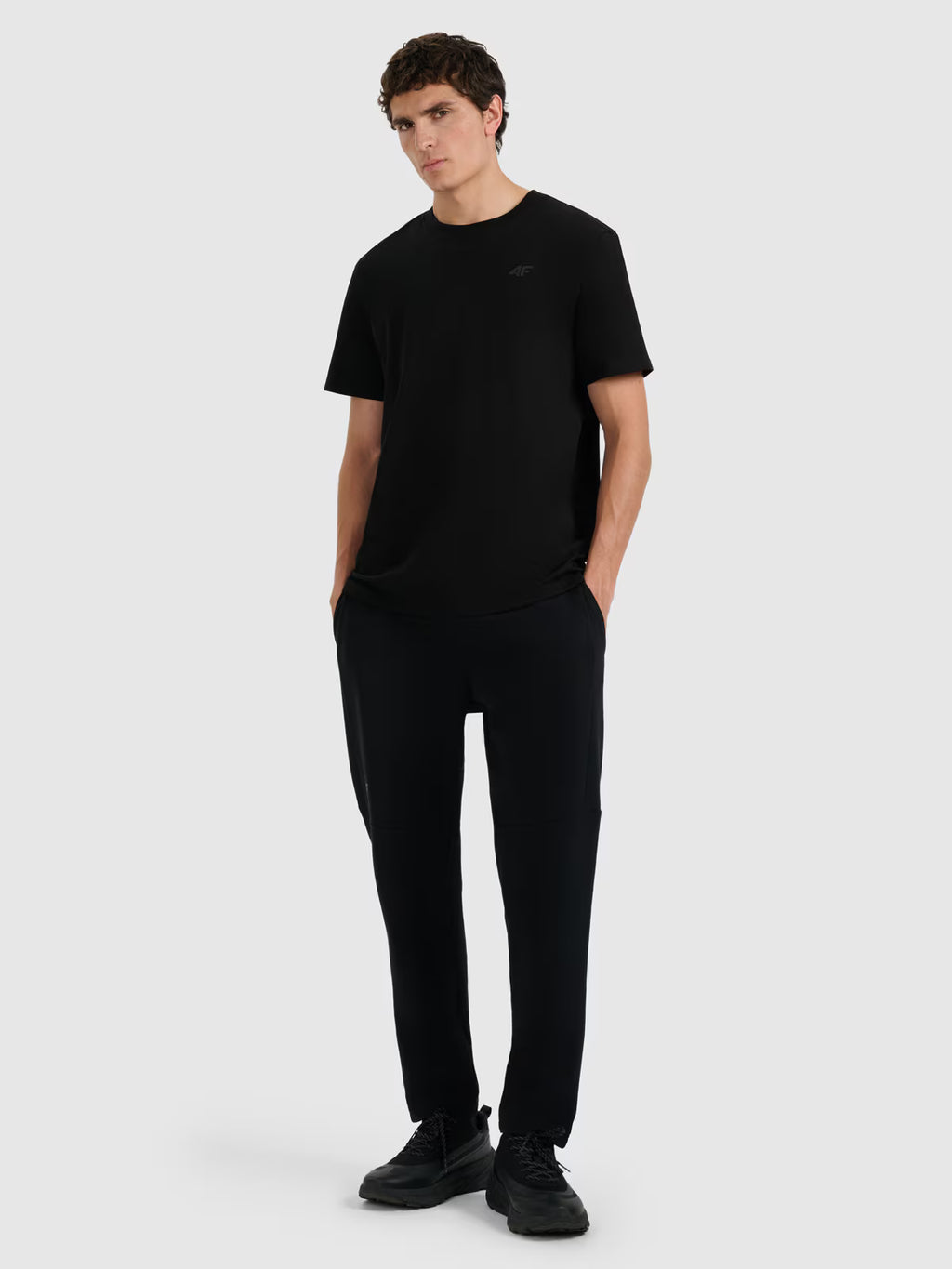 T-shirt regular gładki męski