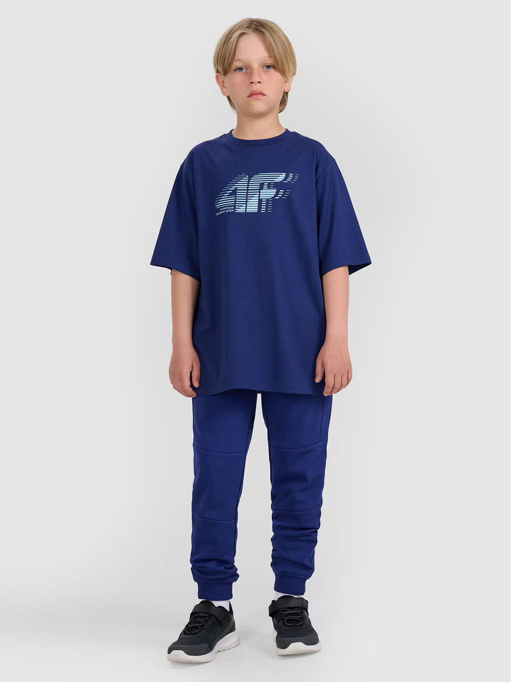 T-shirt oversize z nadrukiem chłopięcy