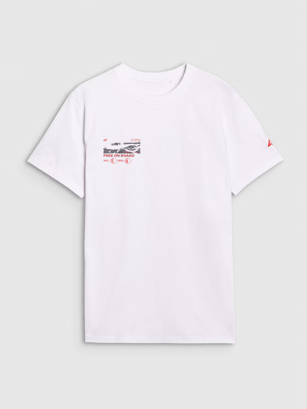 T-shirt regular z nadrukiem męski