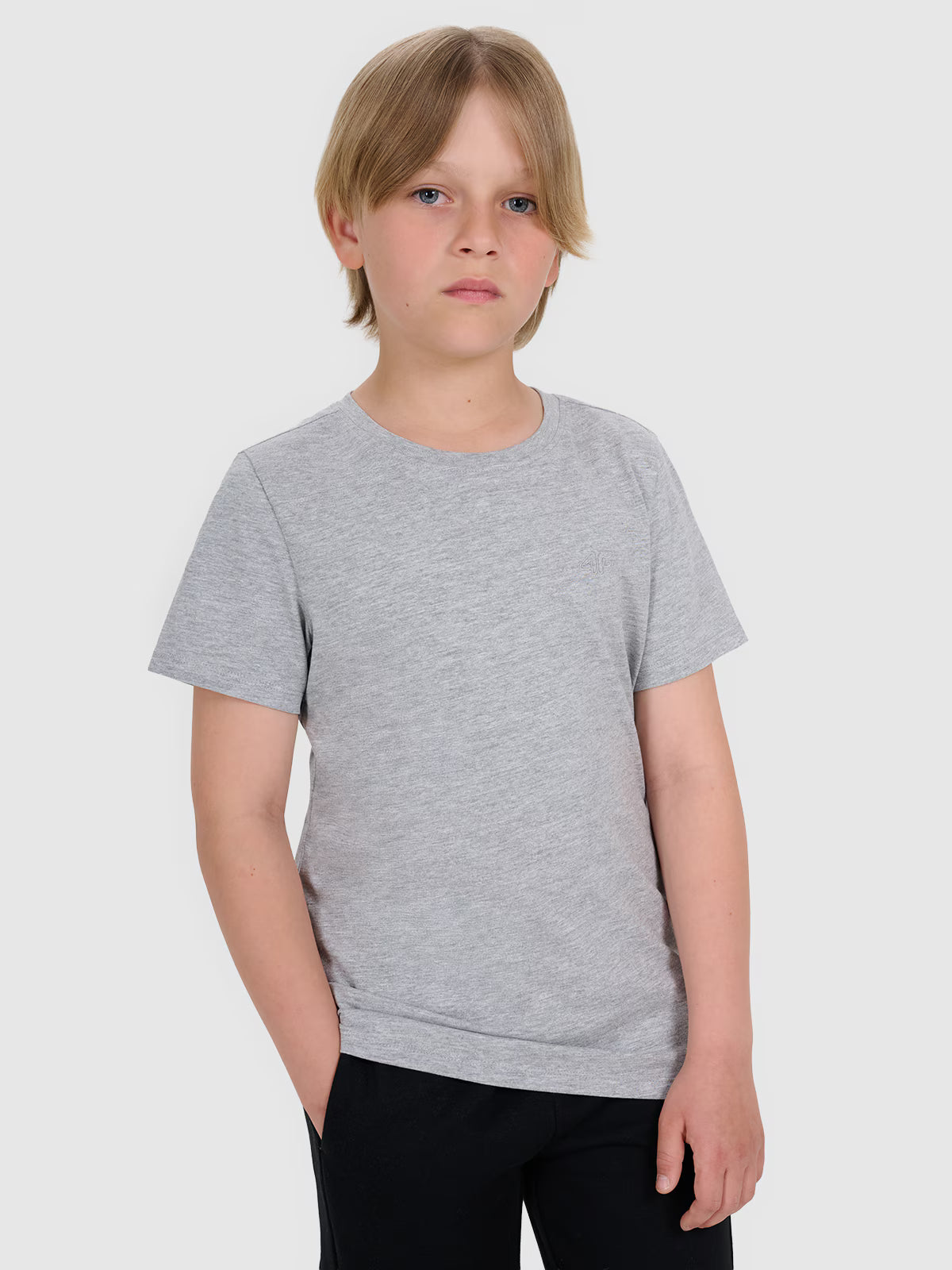 T-shirt regular gładki chłopięcy