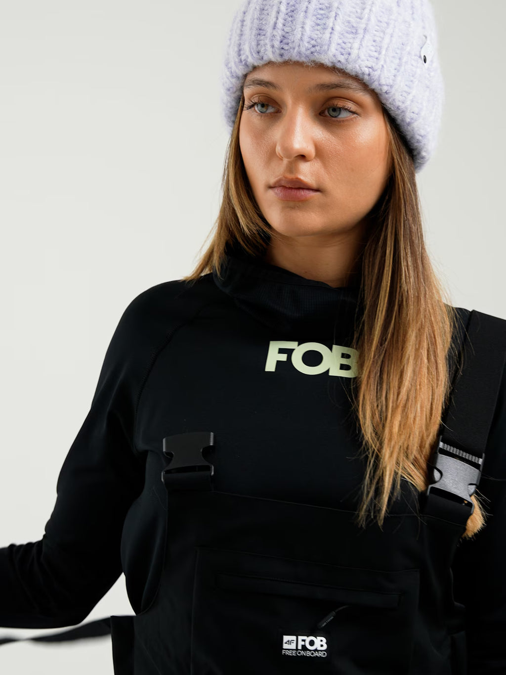 Spodnie snowboardowe z szelkami membrana 15000 damskie