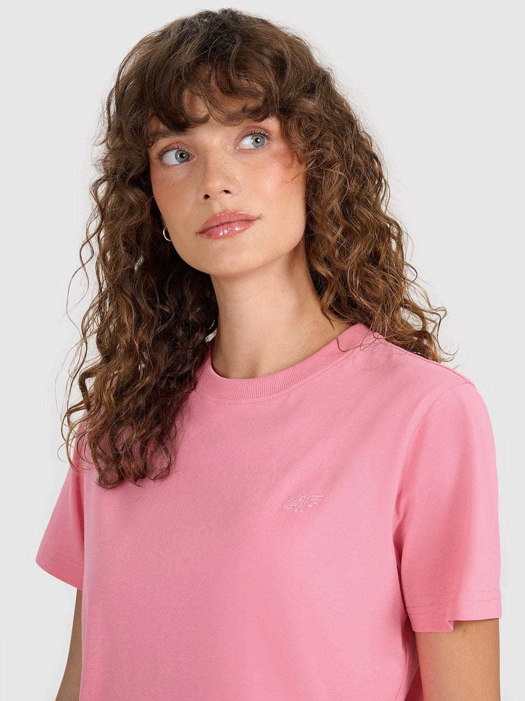 T-shirt regular gładki damski