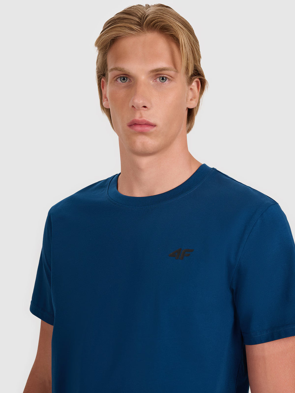 T-shirt regular gładki męski