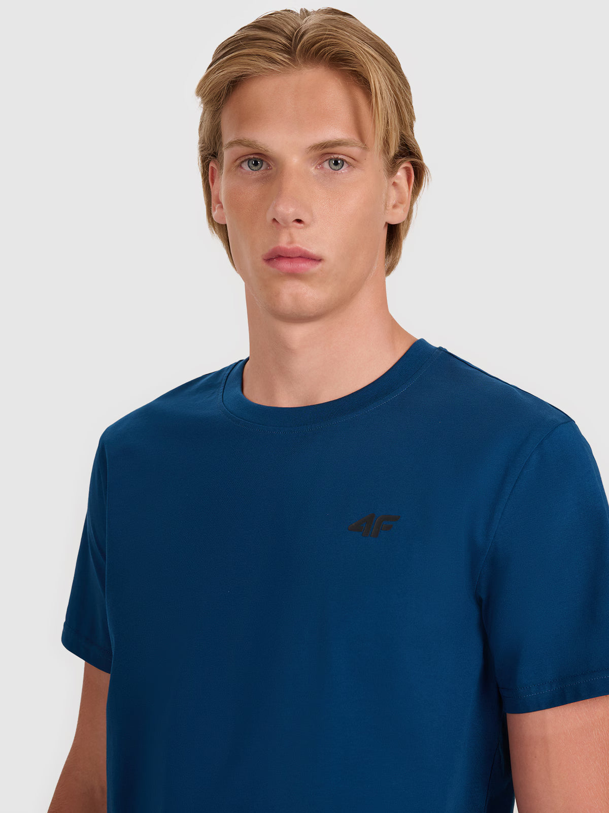 T-shirt regular gładki męski