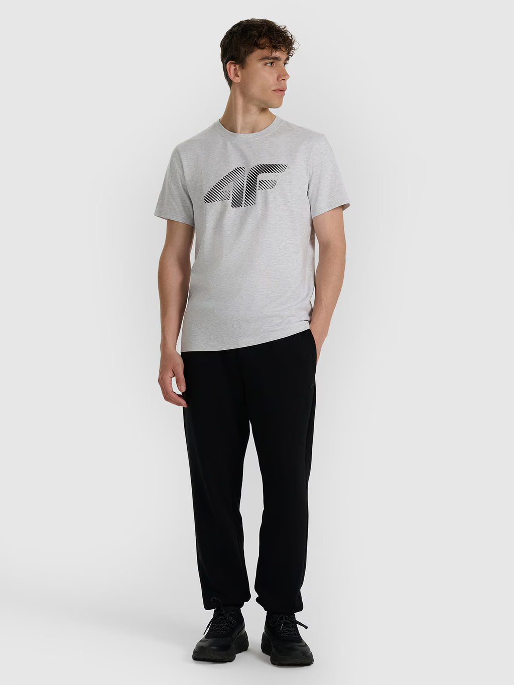 T-shirt regular z nadrukiem męski