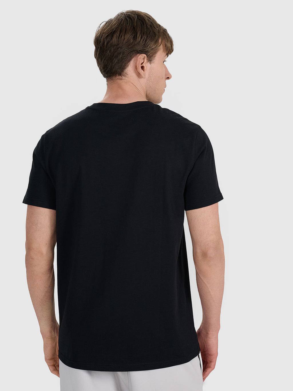 T-shirt regular gładki męski
