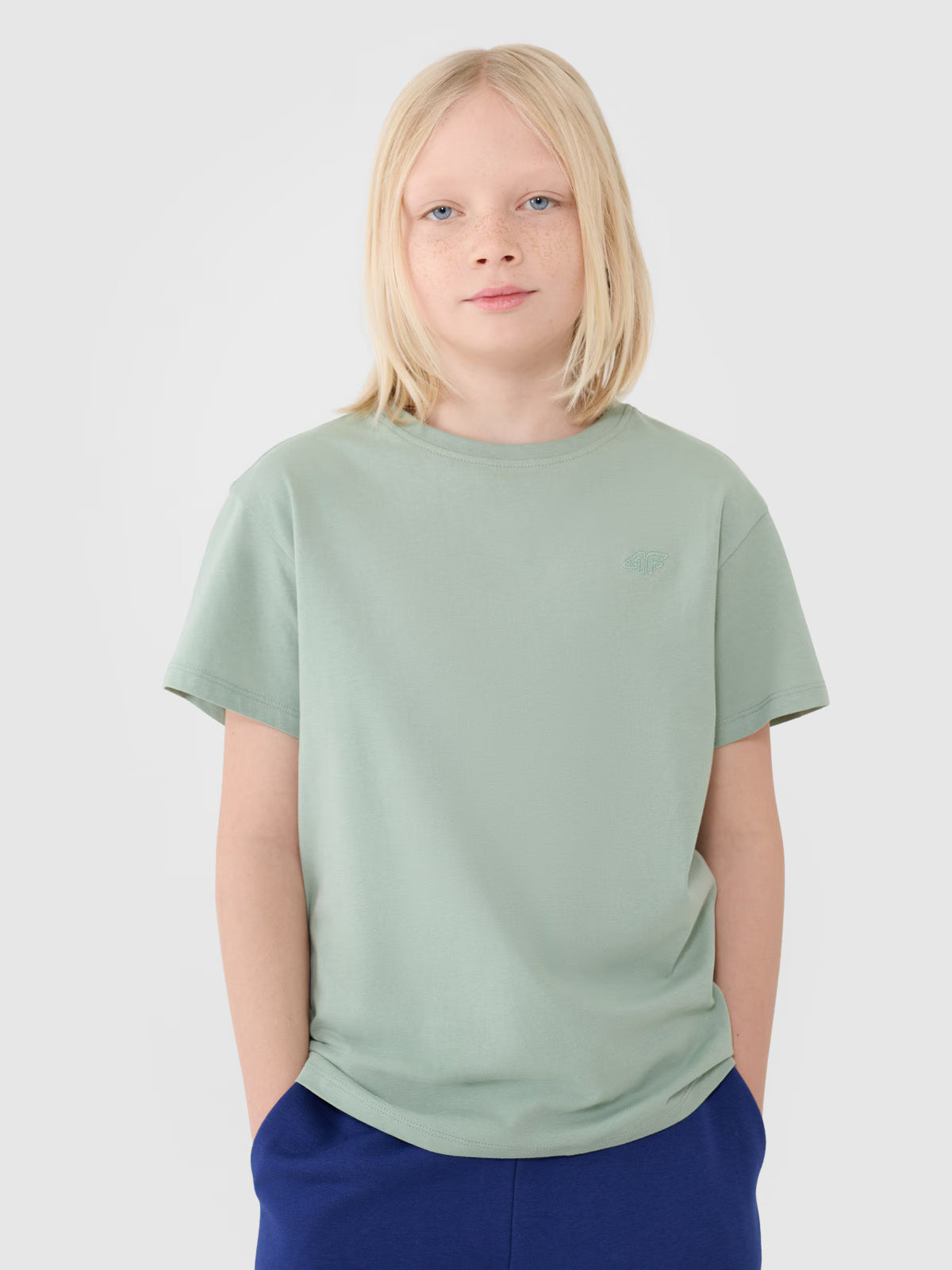 T-shirt oversize gładki chłopięcy