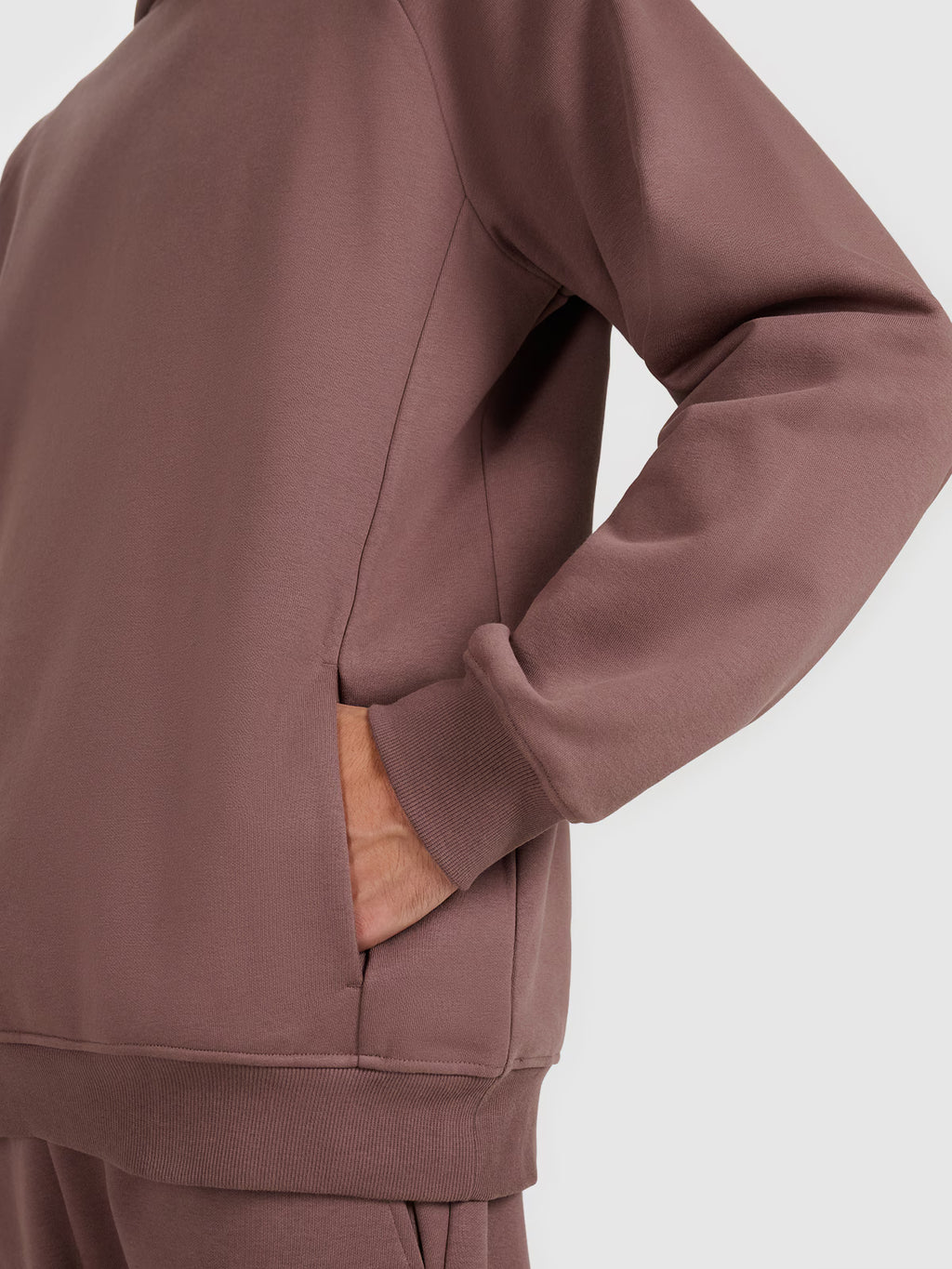 Bluza dresowa nierozpinana z kapturem męska