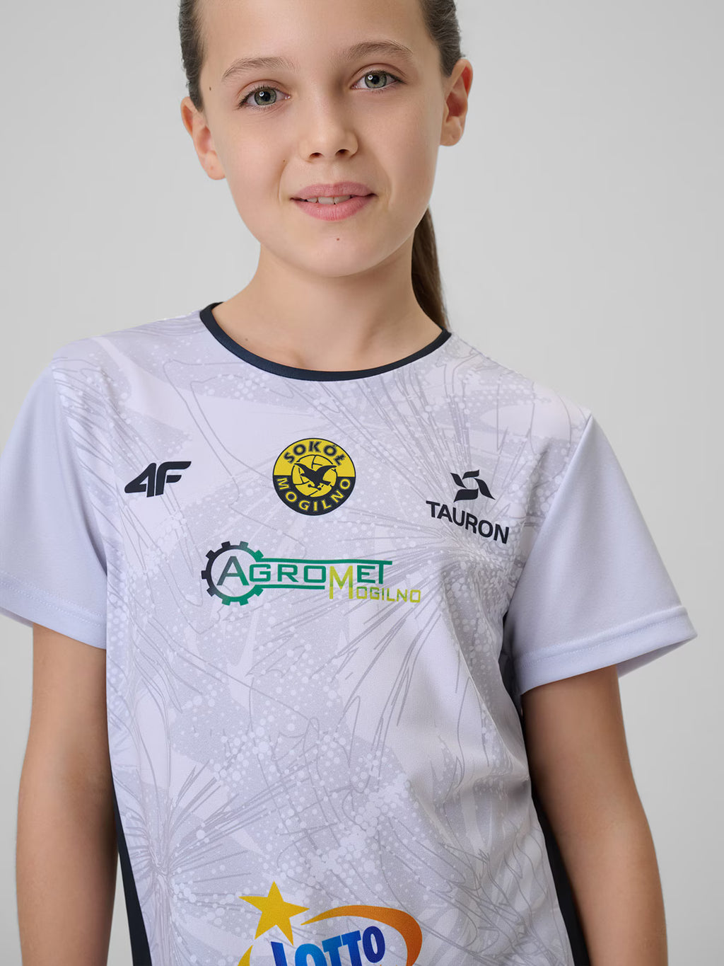 Koszulka meczowa replika domowa z sezonu 2025/26 dziecięca 4F x Sokół & Hagric Mogilno