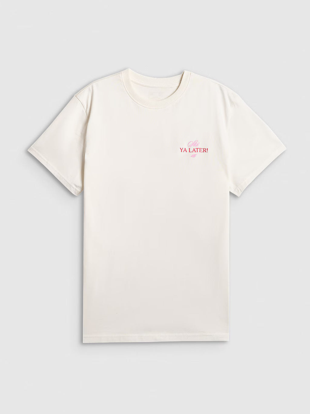 T-shirt loose z nadrukiem damski