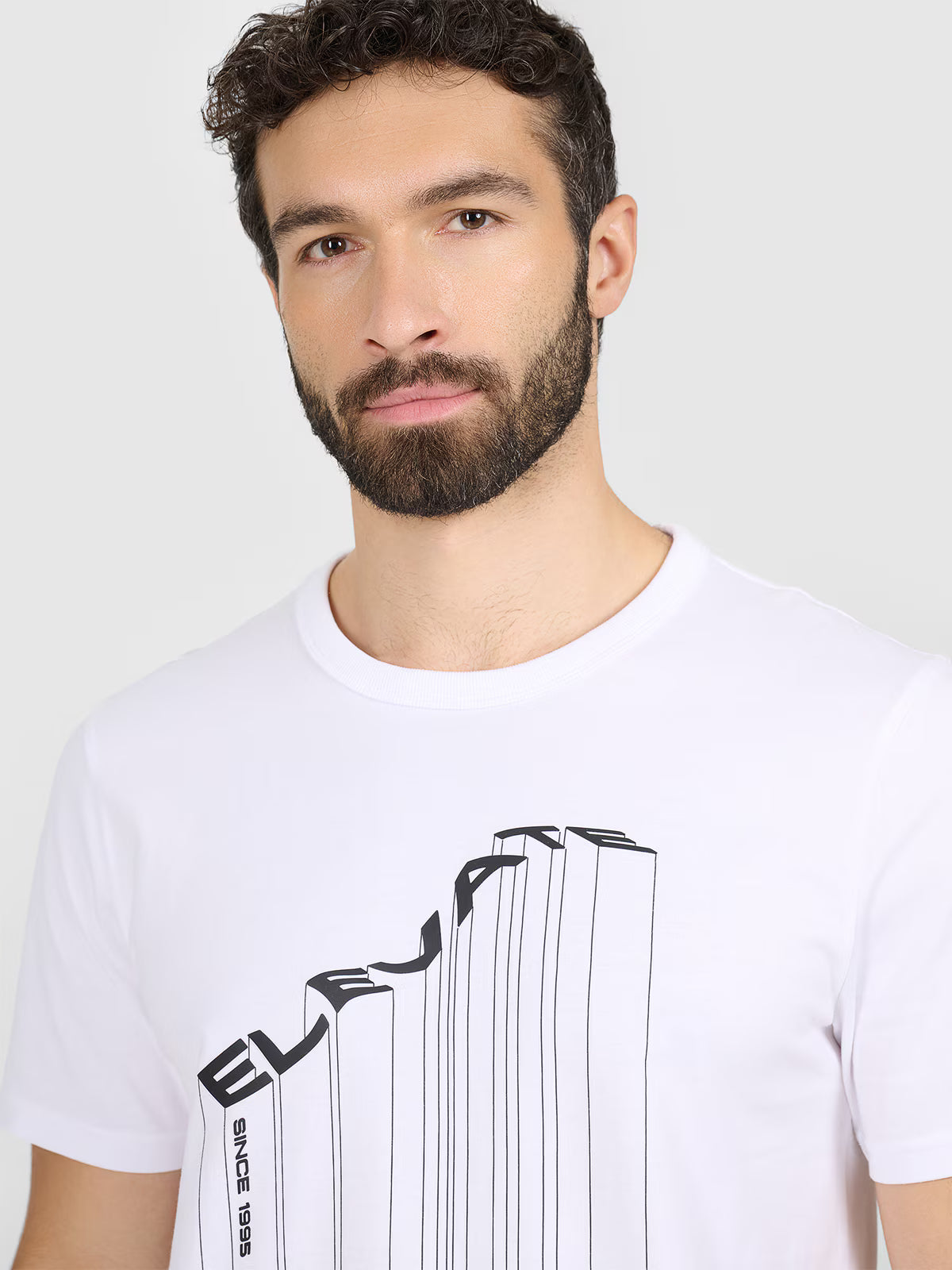 T-shirt regular z nadrukiem męski