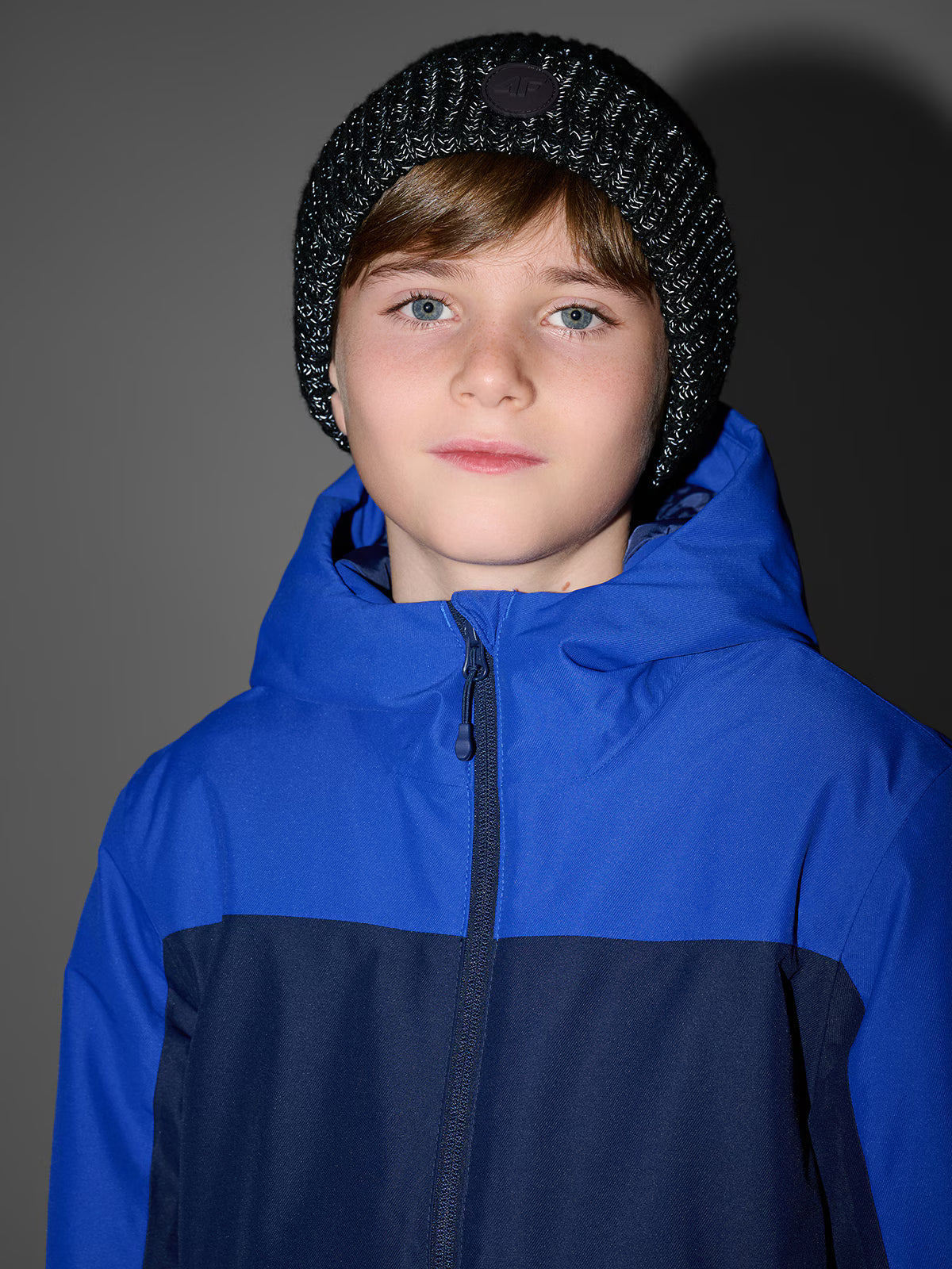 Czapka beanie odblaskowa chłopięca