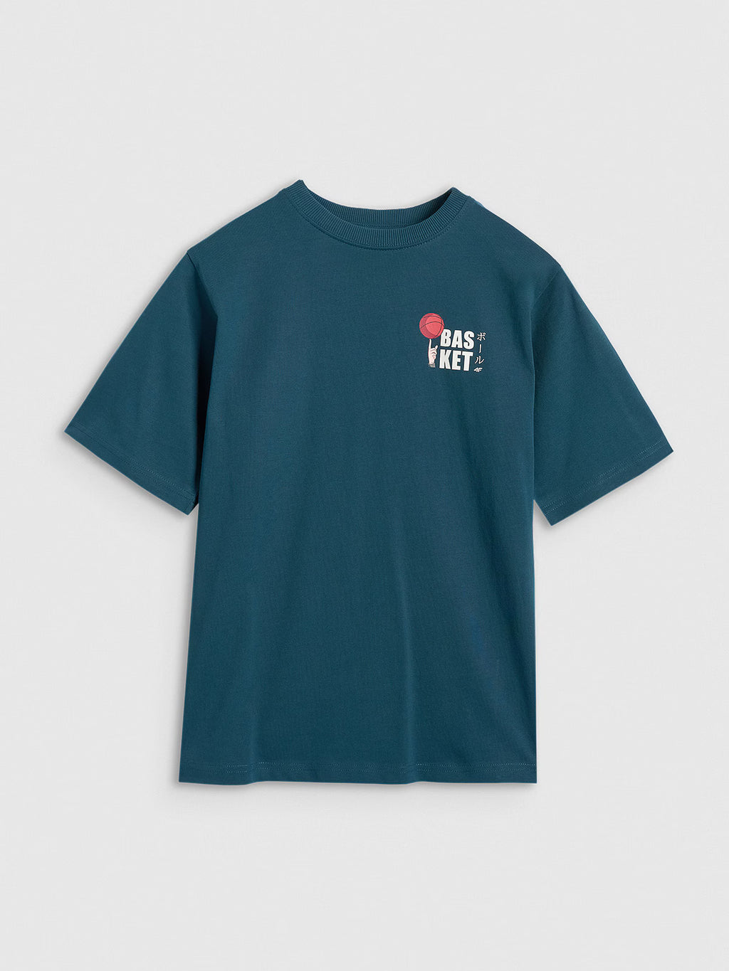 T-shirt oversize z nadrukiem chłopięcy