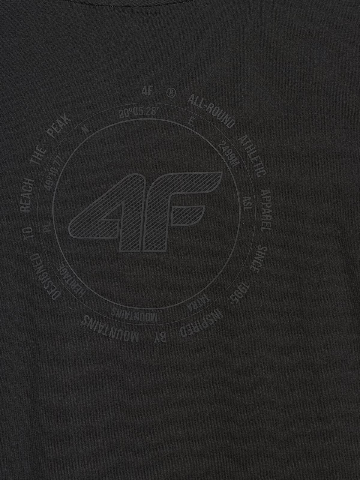 T-shirt oversize z nadrukiem męski