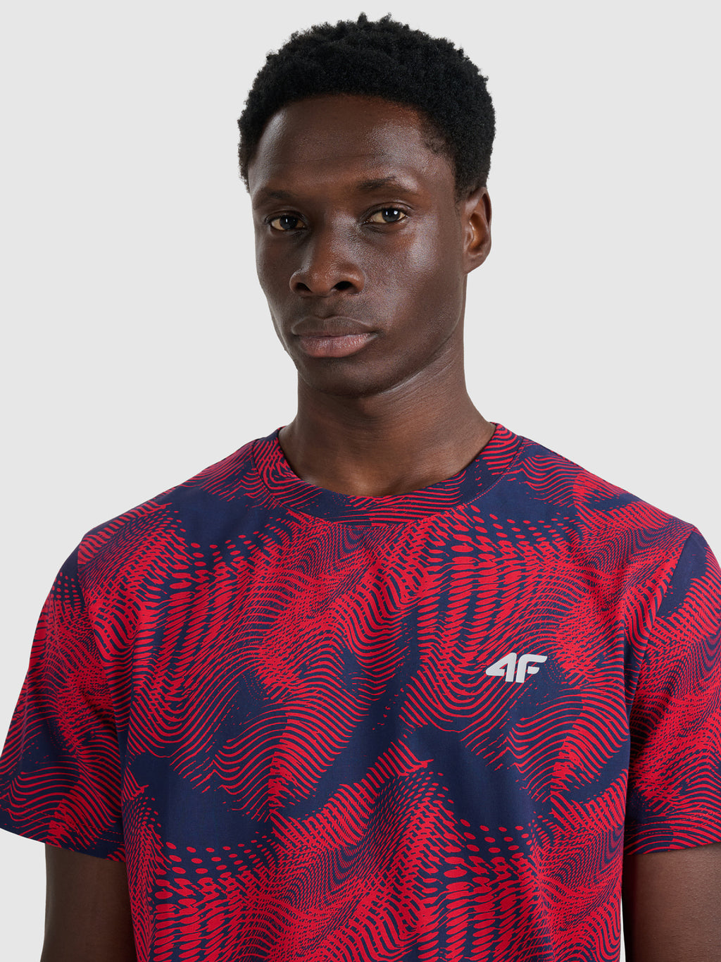 T-shirt regular z nadrukiem męski