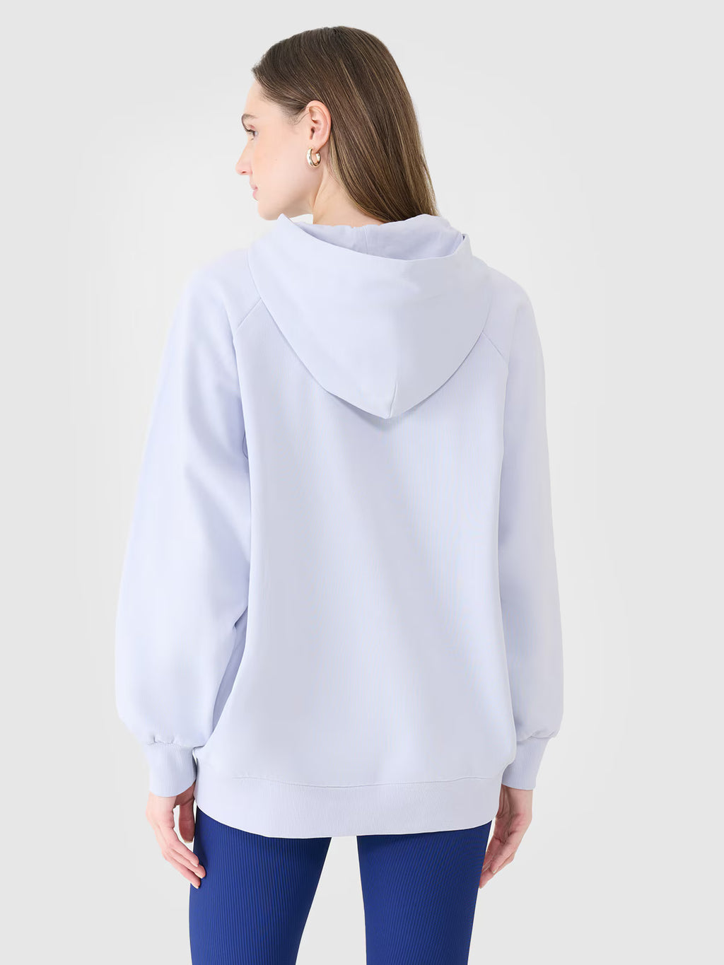 Bluza dresowa oversize nierozpinana z kapturem damska