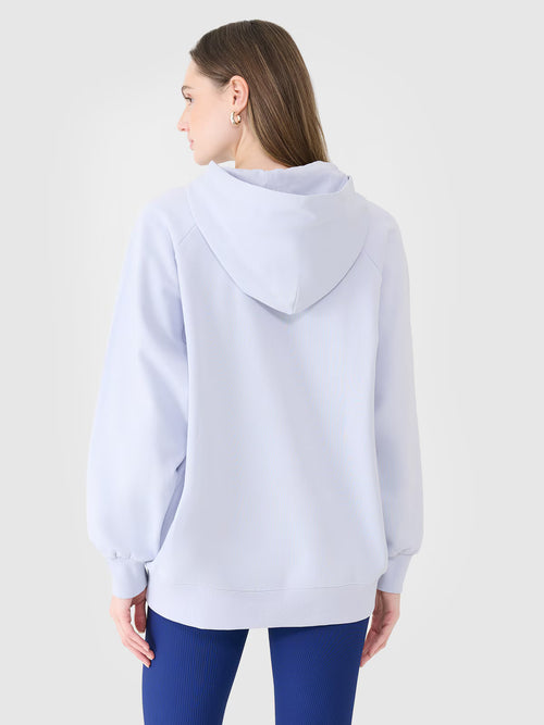 Bluza dresowa oversize nierozpinana z kapturem damska
