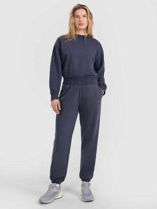 Bluza dresowa nierozpinana bez kaptura damska