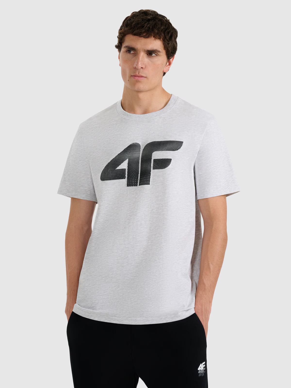 T-shirt regular z nadrukiem męski