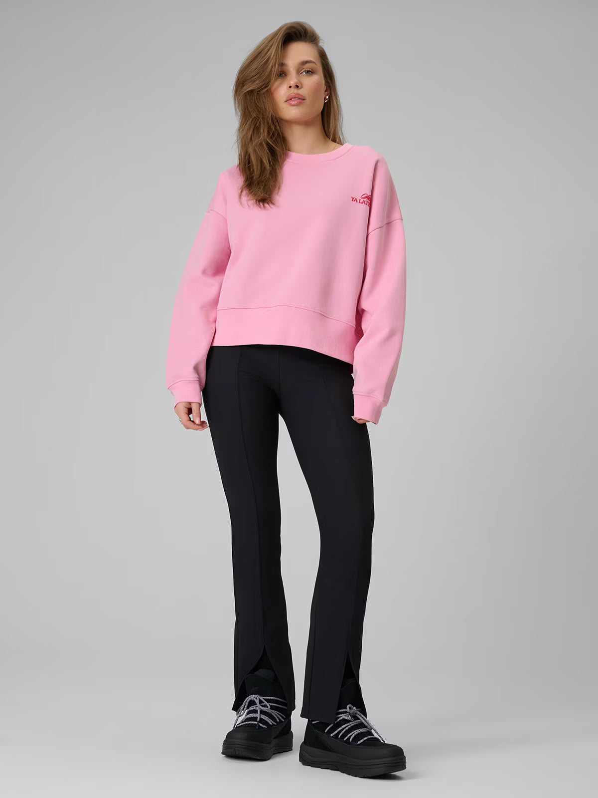 Bluza dresowa loose bez kaptura damska