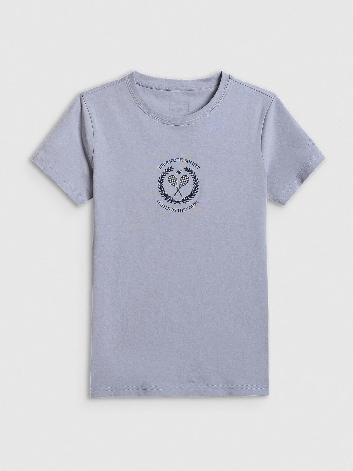 T-shirt slim z nadrukiem damski