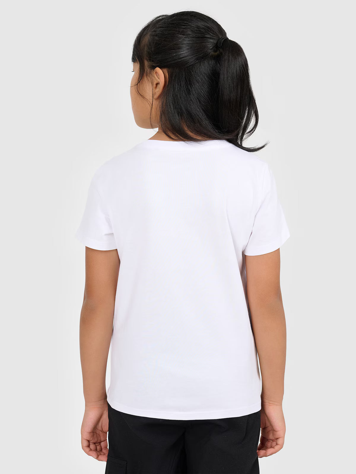 T-shirt oversize z nadrukiem dziewczęcy
