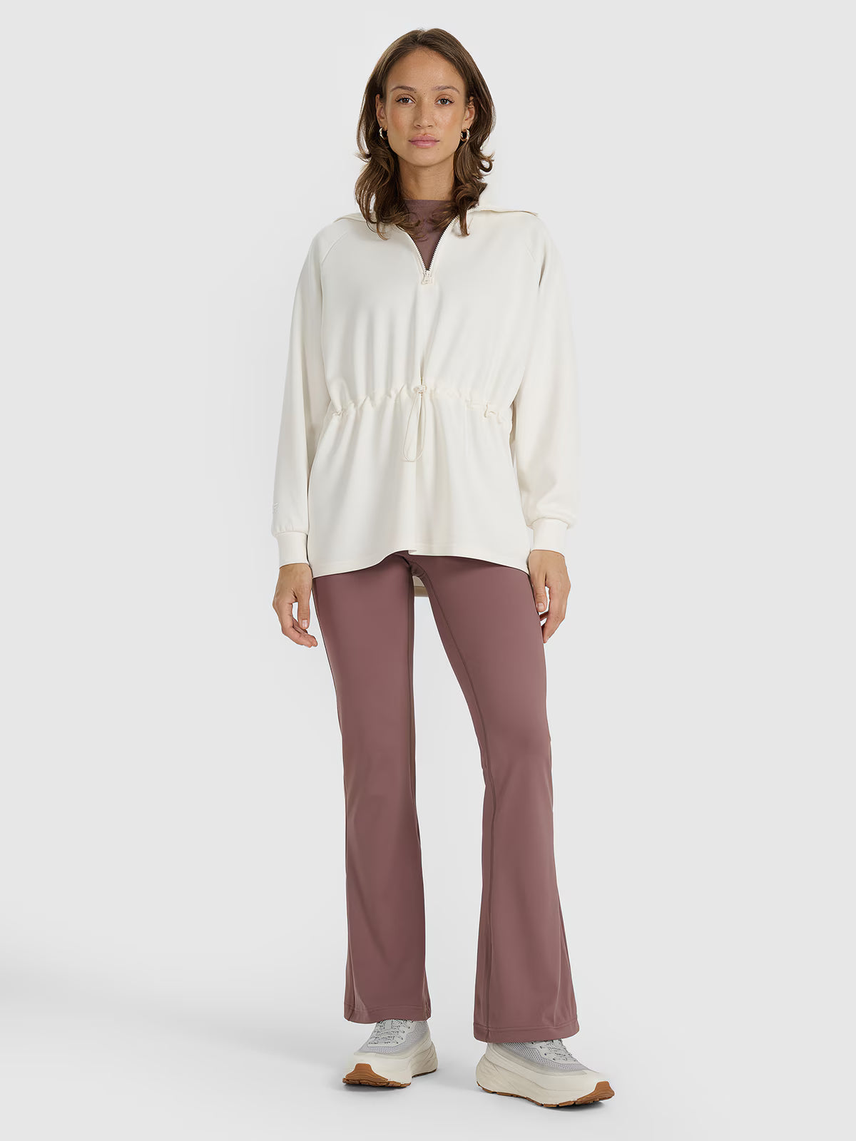 Bluza dresowa nierozpinana z modalem damska