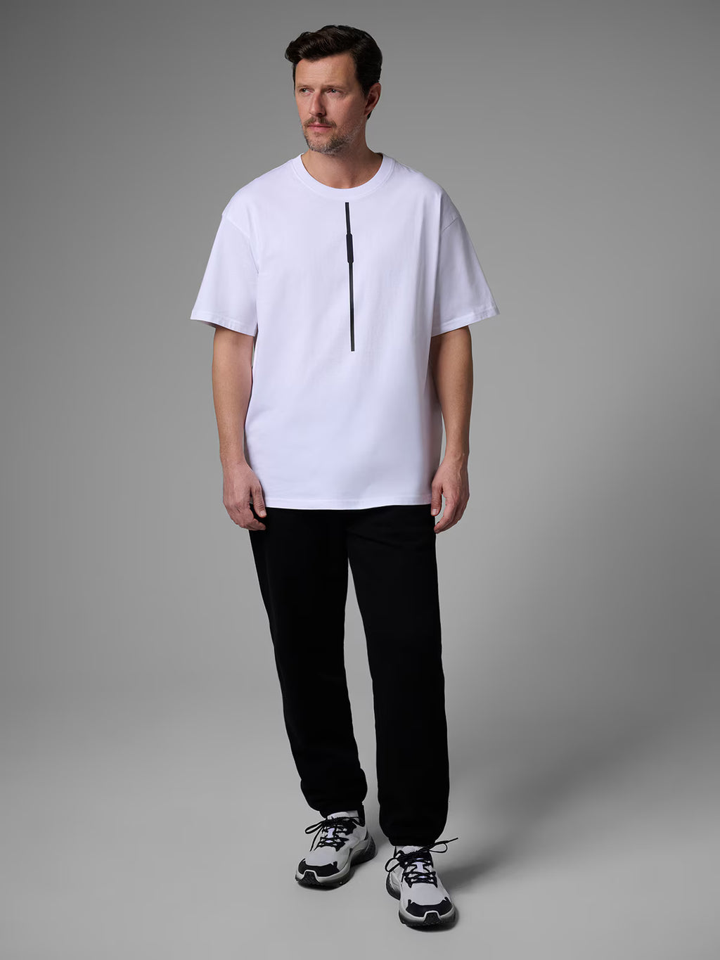 T-shirt loose z nadrukiem męski 4F x Robert Lewandowski
